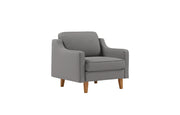 Sofa s jednim sjedištem 516, Opsidijan, Orah