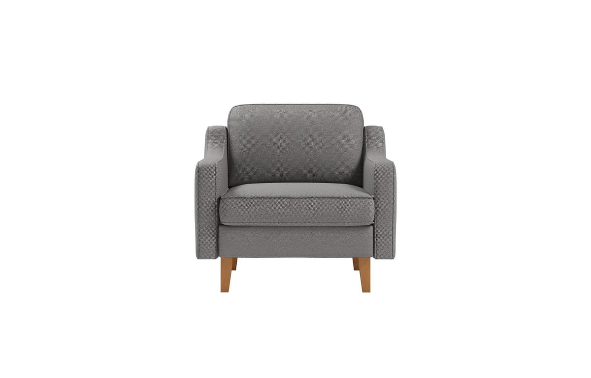 Sofa s jednim sjedištem 516, Opsidijan, Orah