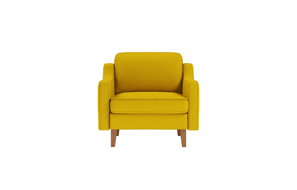 Sofa s jednim sjedištem 530, Suncokret, Orah
