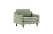 Jednosjedna sofa 615, morskozelena, orah