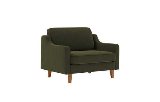 1-Sjedna Sofa 622, Ulje Zelena, Orah