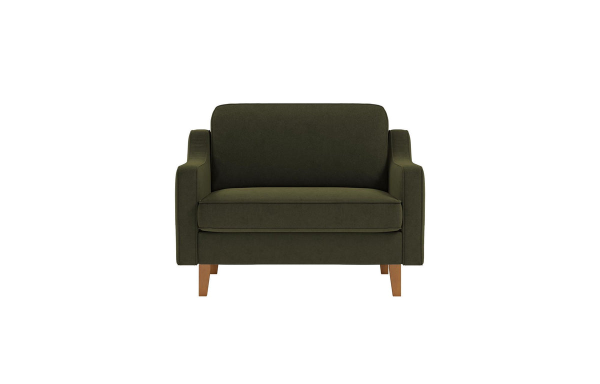 1-sjedna sofa 622, maslinastozelena, orah