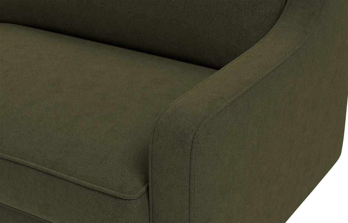 1-sjedna sofa 622, maslinastozelena, orah