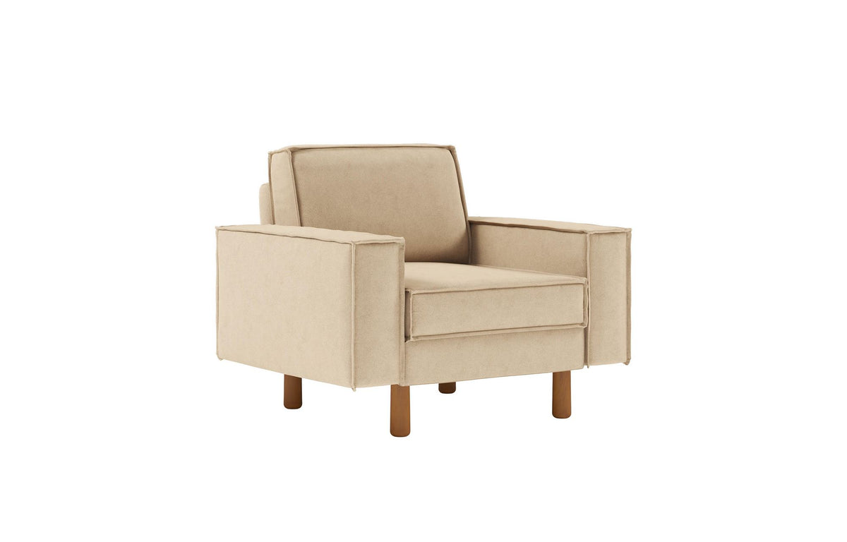 Jednosjedna sofa 216, pijesak, orah