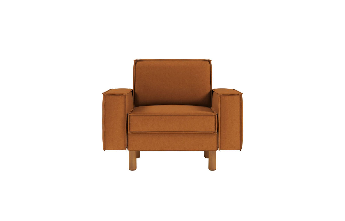 Sofa 1-sjed 230, boja karamele, orah