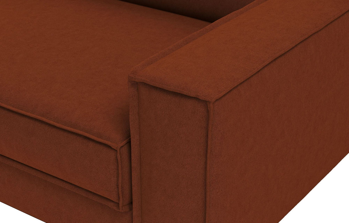 Jednosjedna sofa 247, crvena, orah