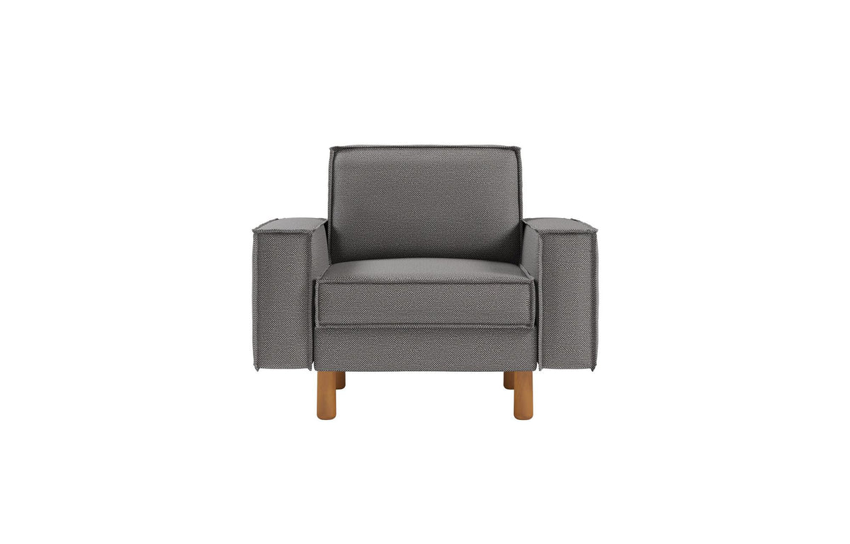 Jednosjedna sofa 315, Obsidian, Orah