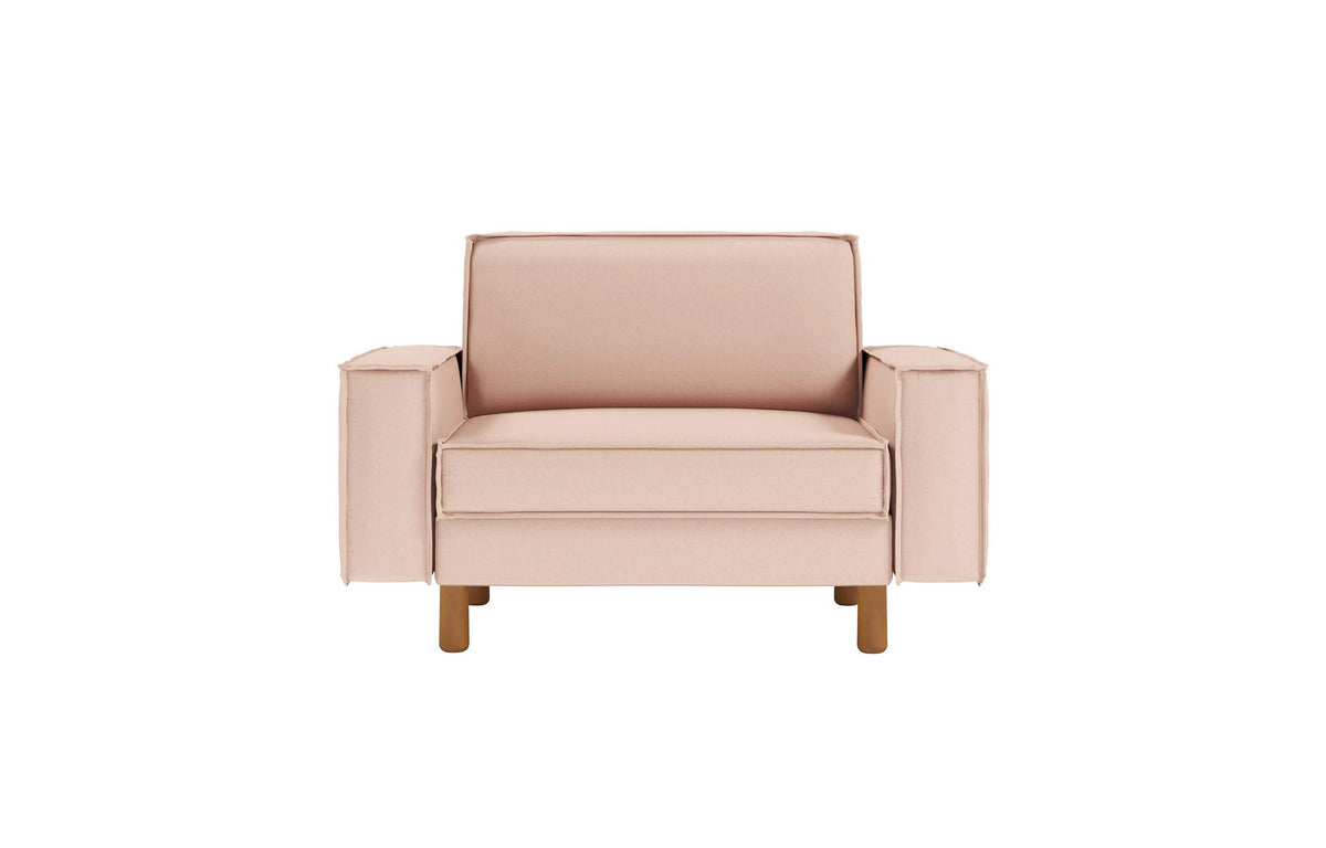 Jednosjedna sofa 353, losos, orah