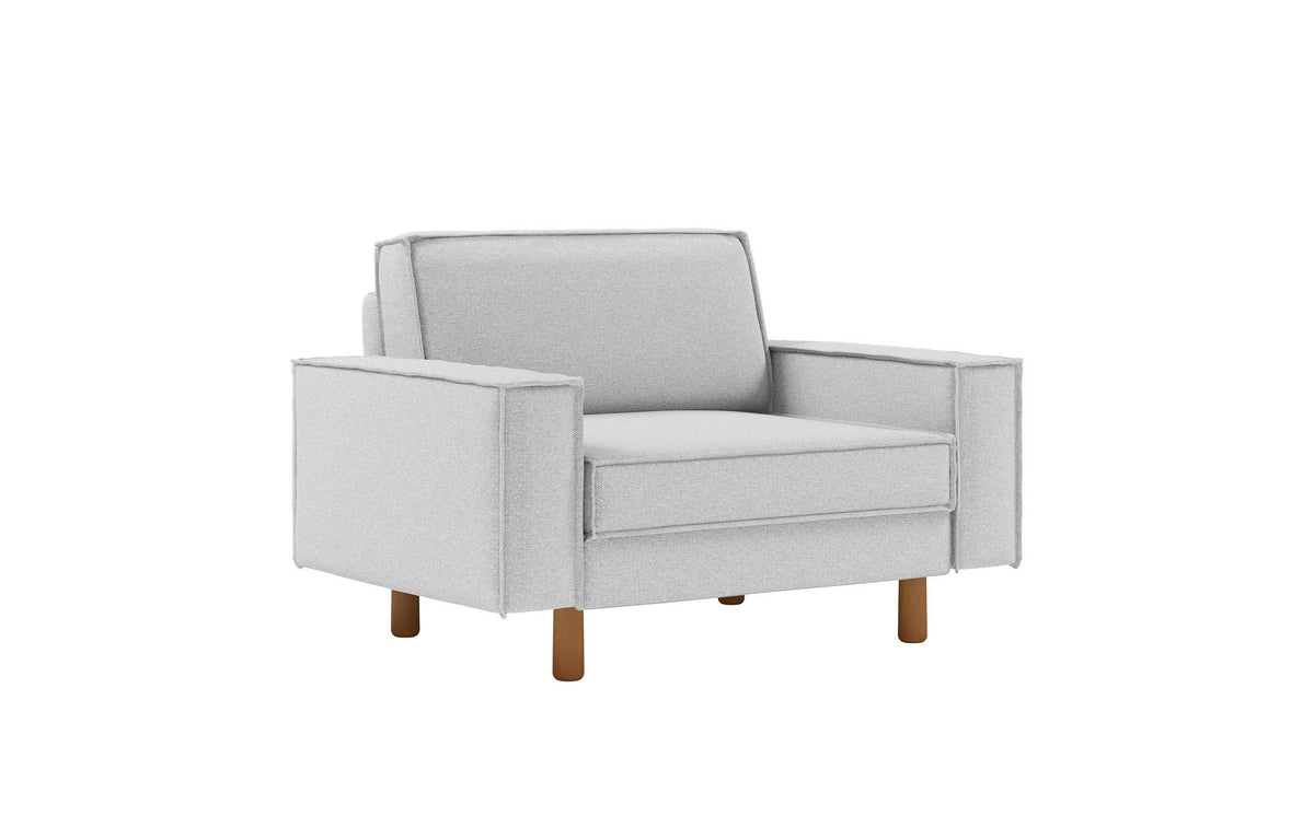 Jednosjedna sofa 469, boja šljunka, orah