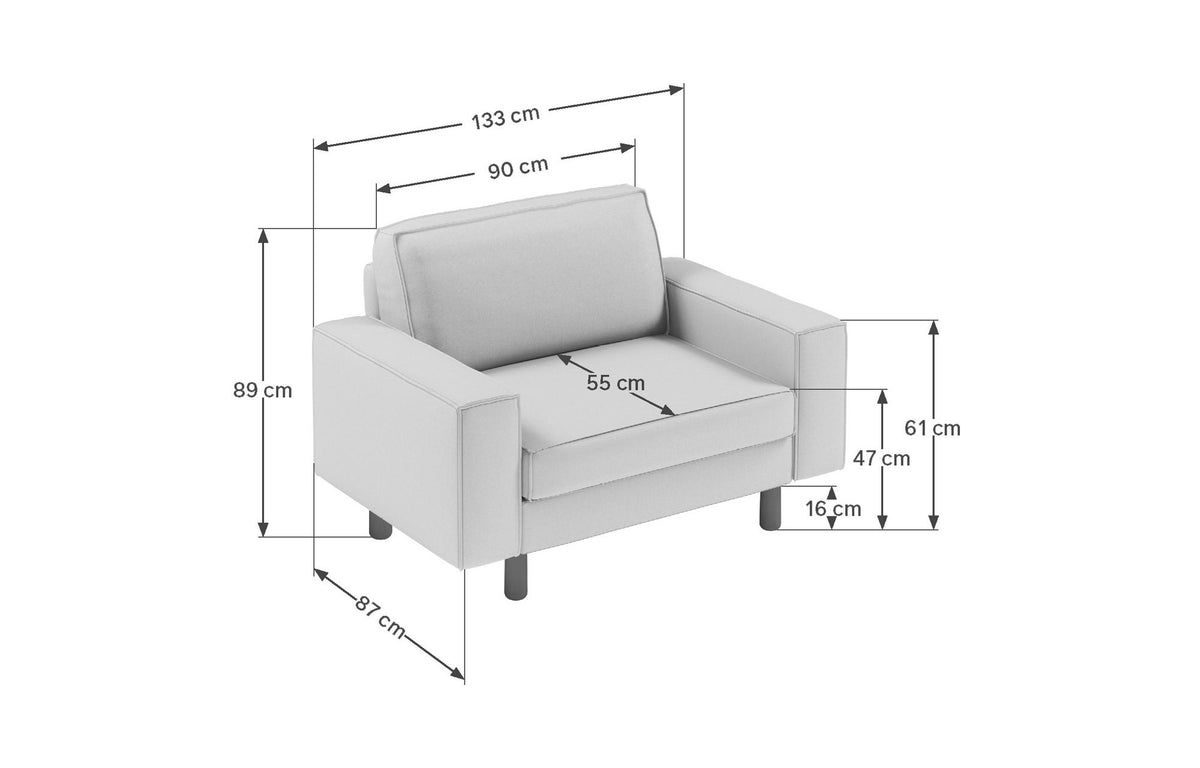 1-sjedna sofa 483, bež, orah
