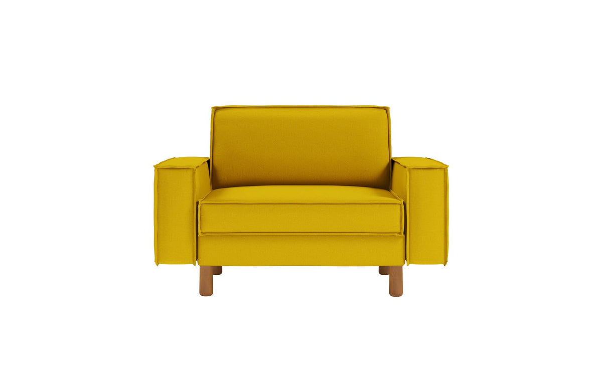 Jednosjedna sofa 490, suncokret, orah
