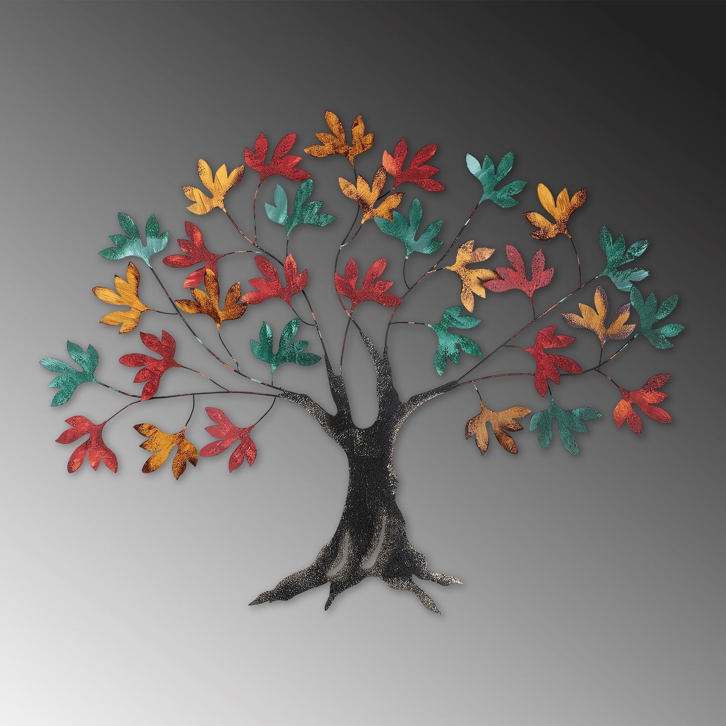 Metalna zidna dekoracija Yggdrasil