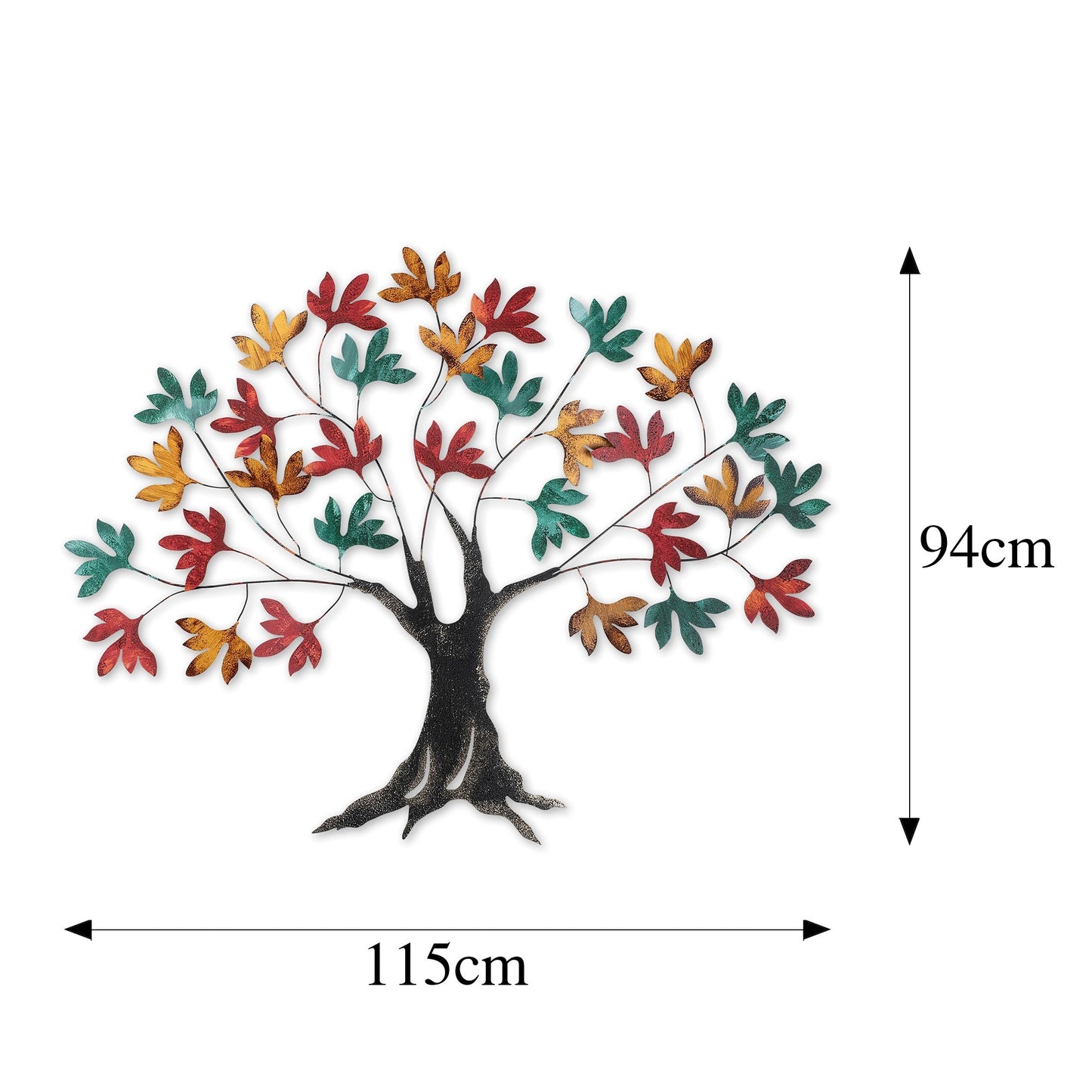 Metalna zidna dekoracija Yggdrasil