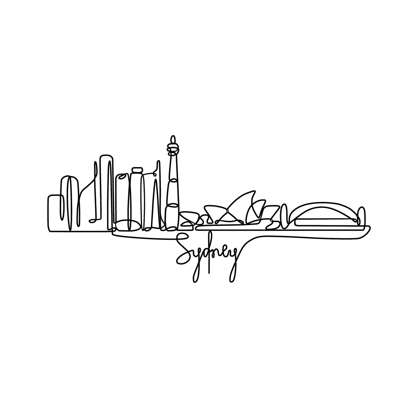 Metalna zidna dekoracija Sydney