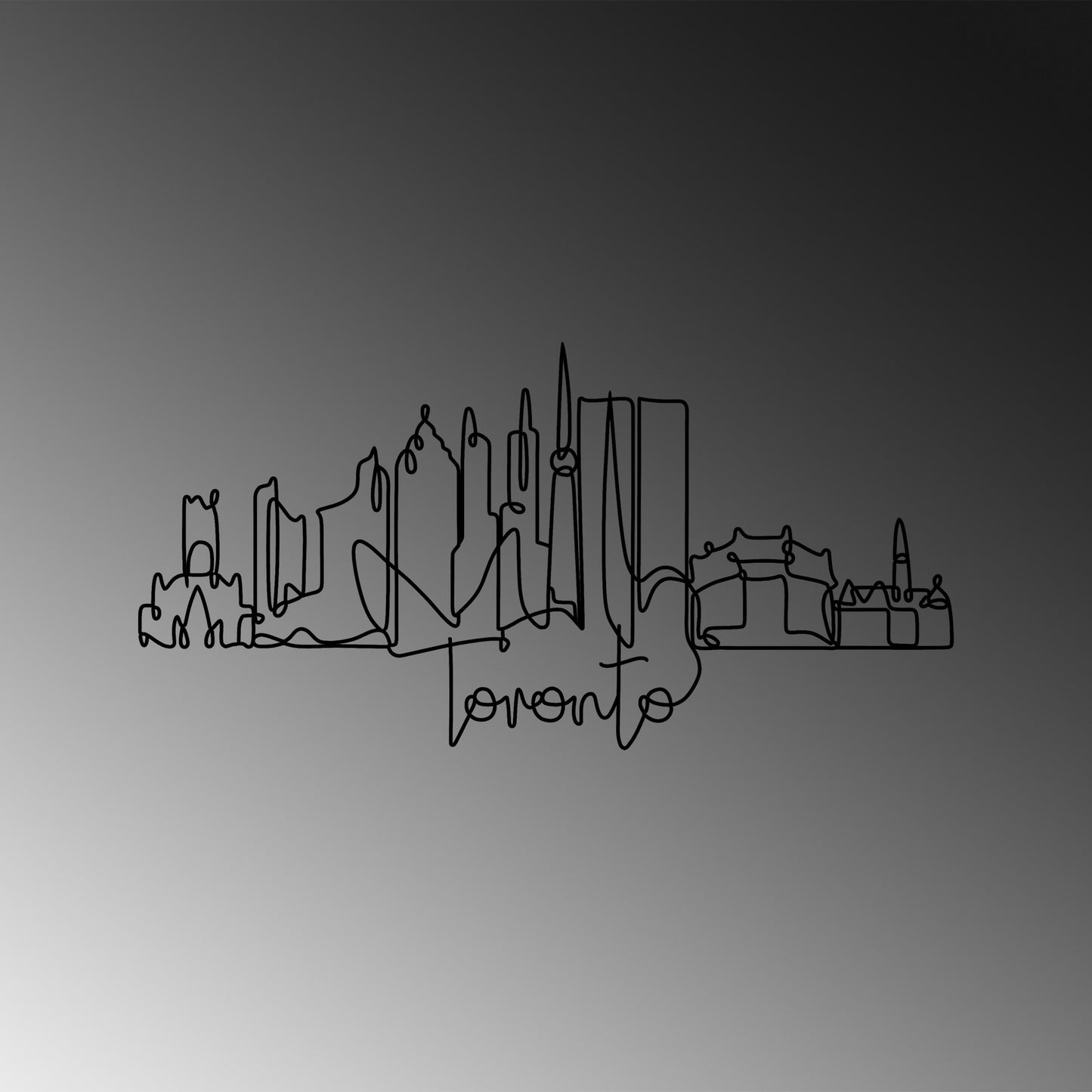 Metalna zidna dekoracija Toronto
