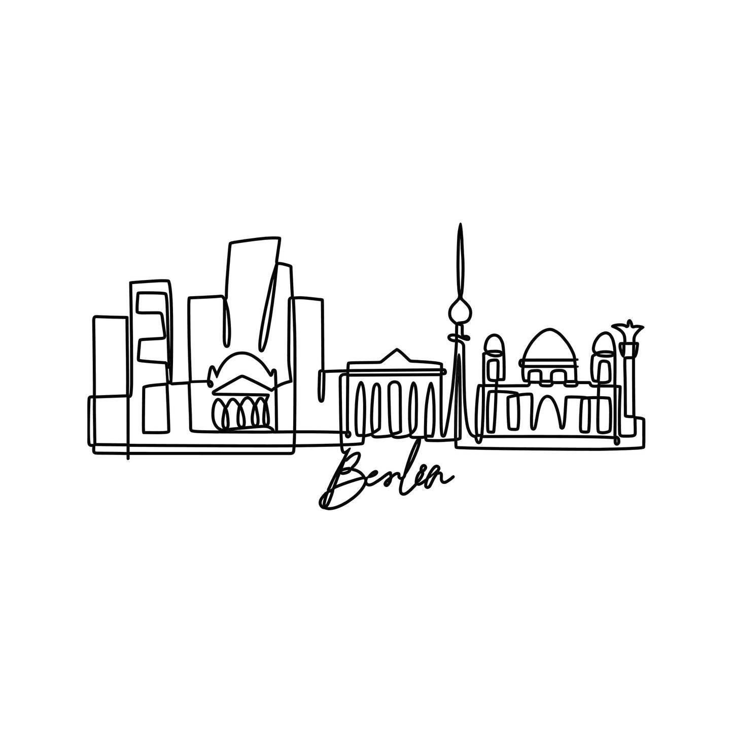 Metalna zidna dekoracija Berlin