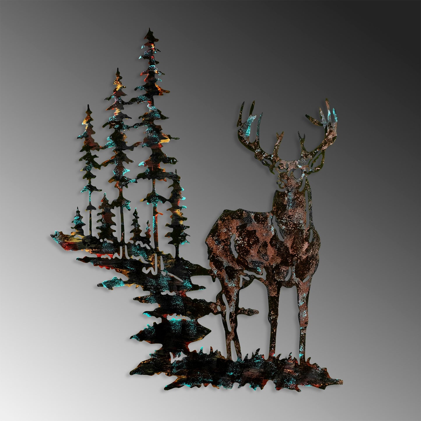 Metalna zidna dekoracija Deer
