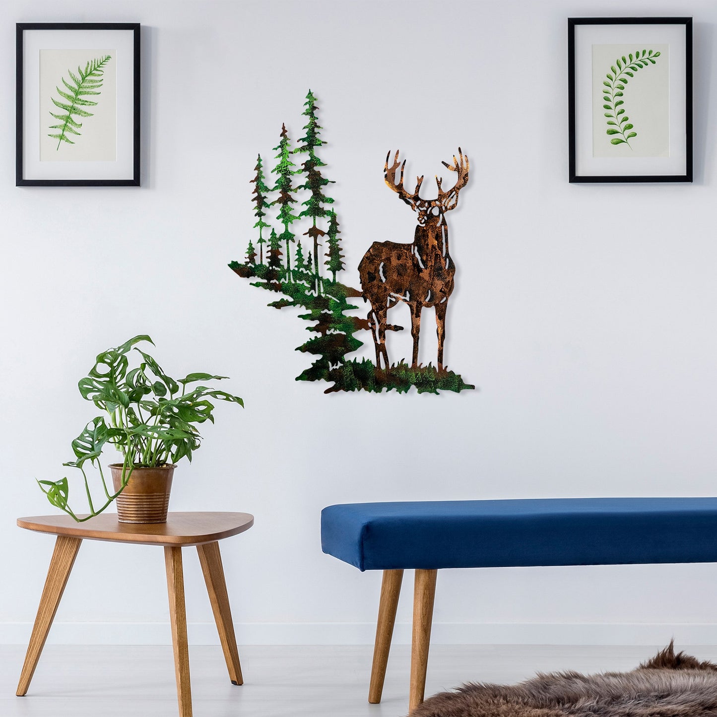Metalna zidna dekoracija Deer 2