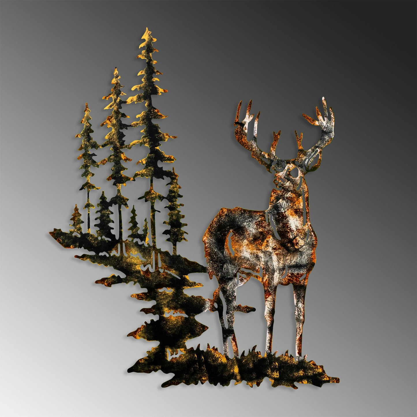 Metalna zidna dekoracija Deer 3