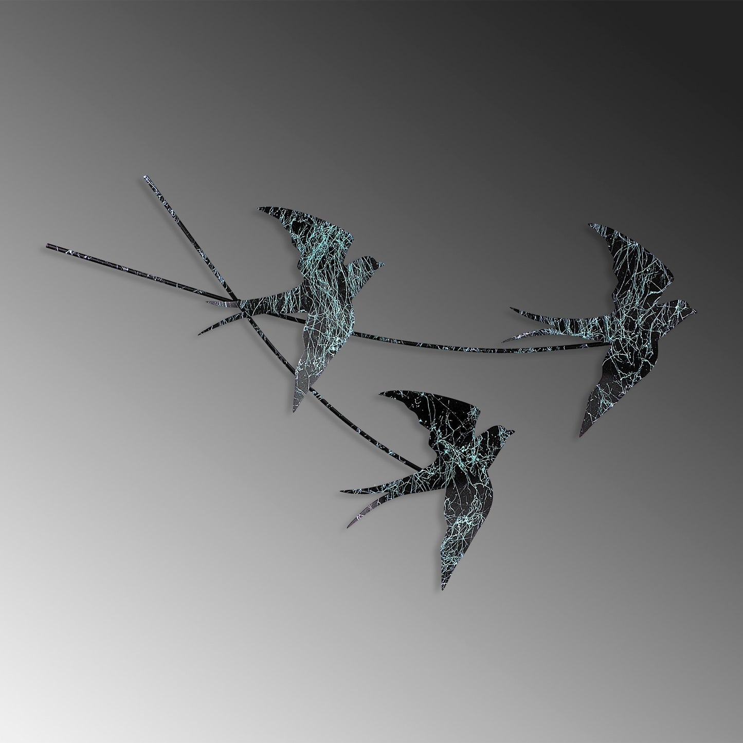 Metalna zidna dekoracija Wallow 3