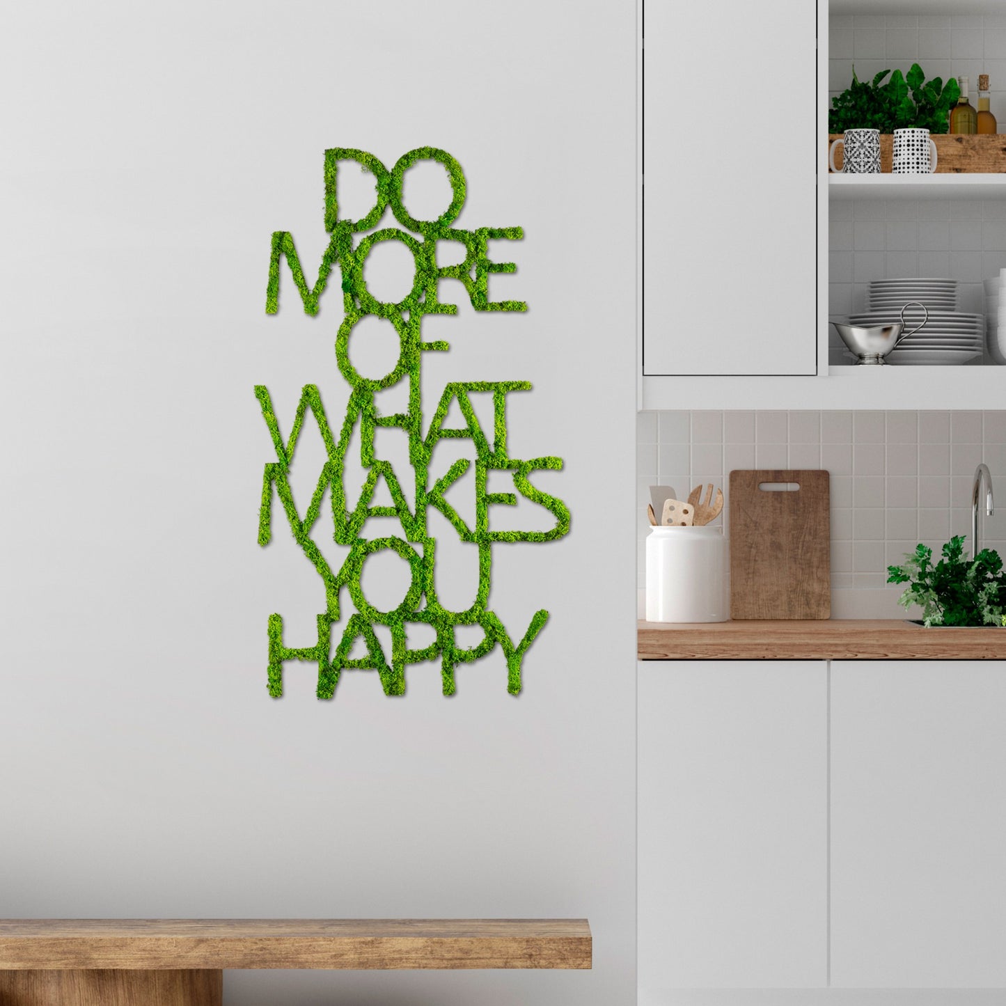 Metalna zidna dekoracija Do More Of What Makes You Happy