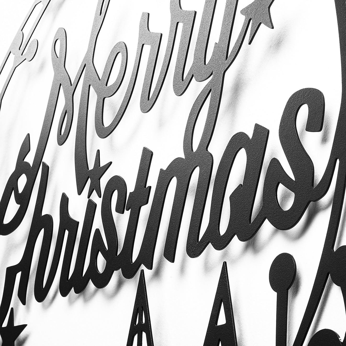 Metalna zidna dekoracija, XMASBLACK - 021