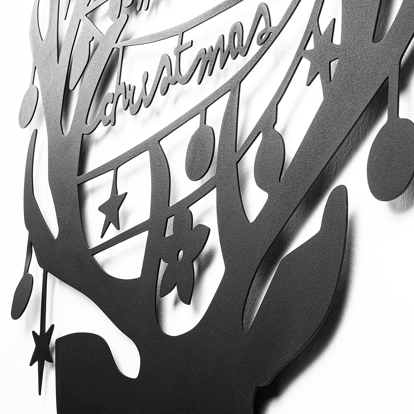 Metalna zidna dekoracija, XMASBLACK - 026