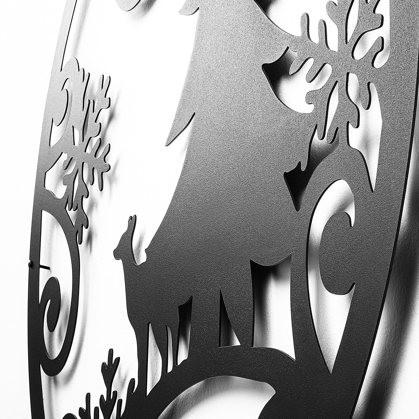 Metalna zidna dekoracija, XMASBLACK - 027