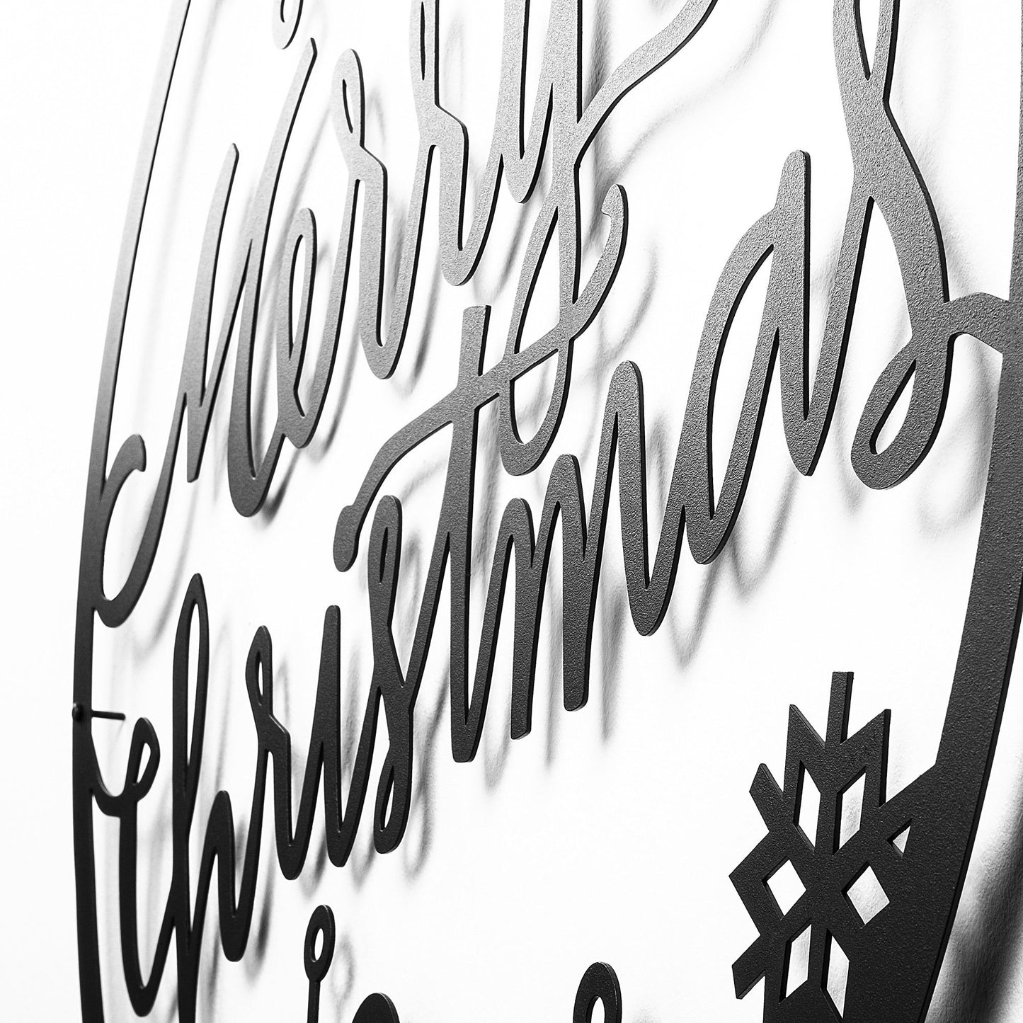 Metalna zidna dekoracija, XMASBLACK - 030
