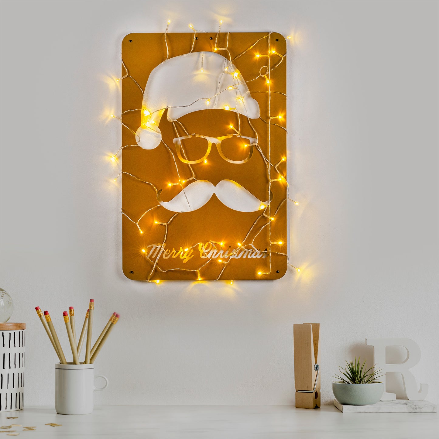Metalna zidna dekoracija, XMASGOLD - 006