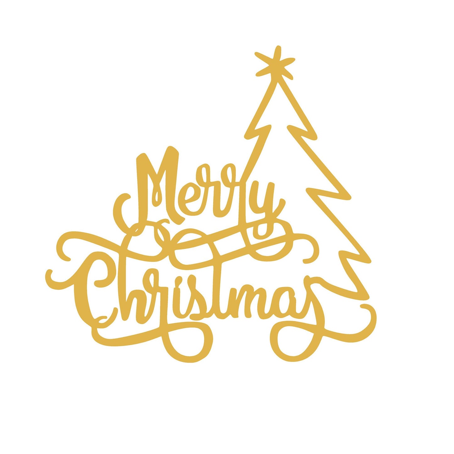 Metalna zidna dekoracija, XMASGOLD - 008