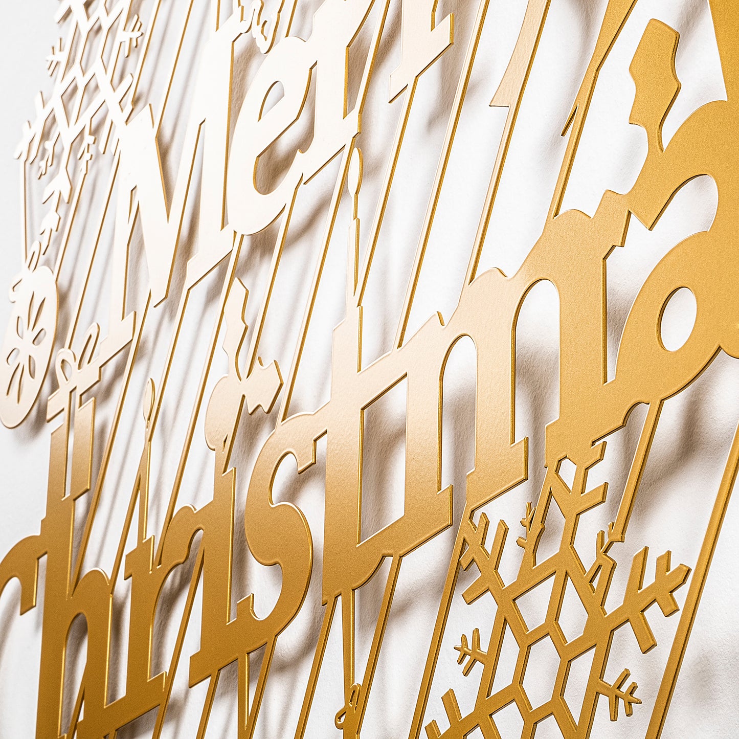 Metalna zidna dekoracija, XMASGOLD - 023