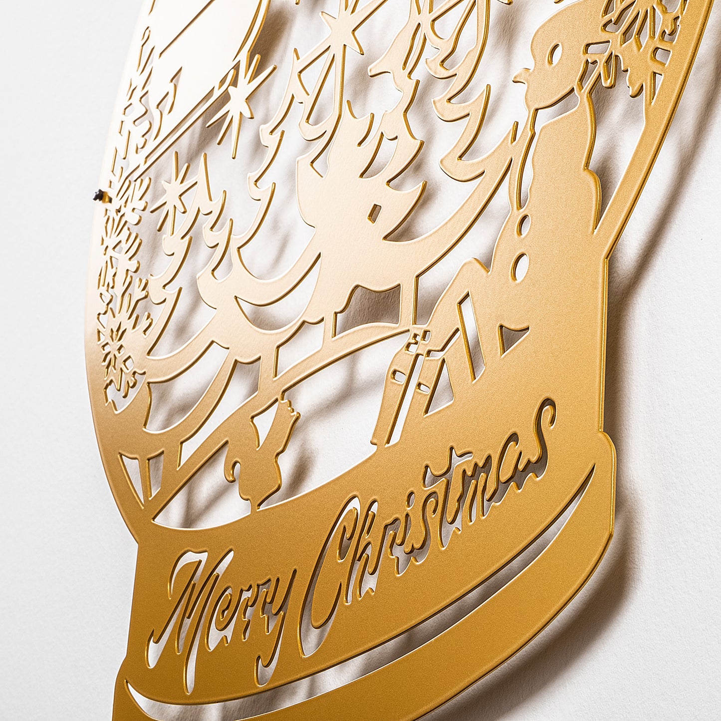 Metalna zidna dekoracija, XMASGOLD - 025