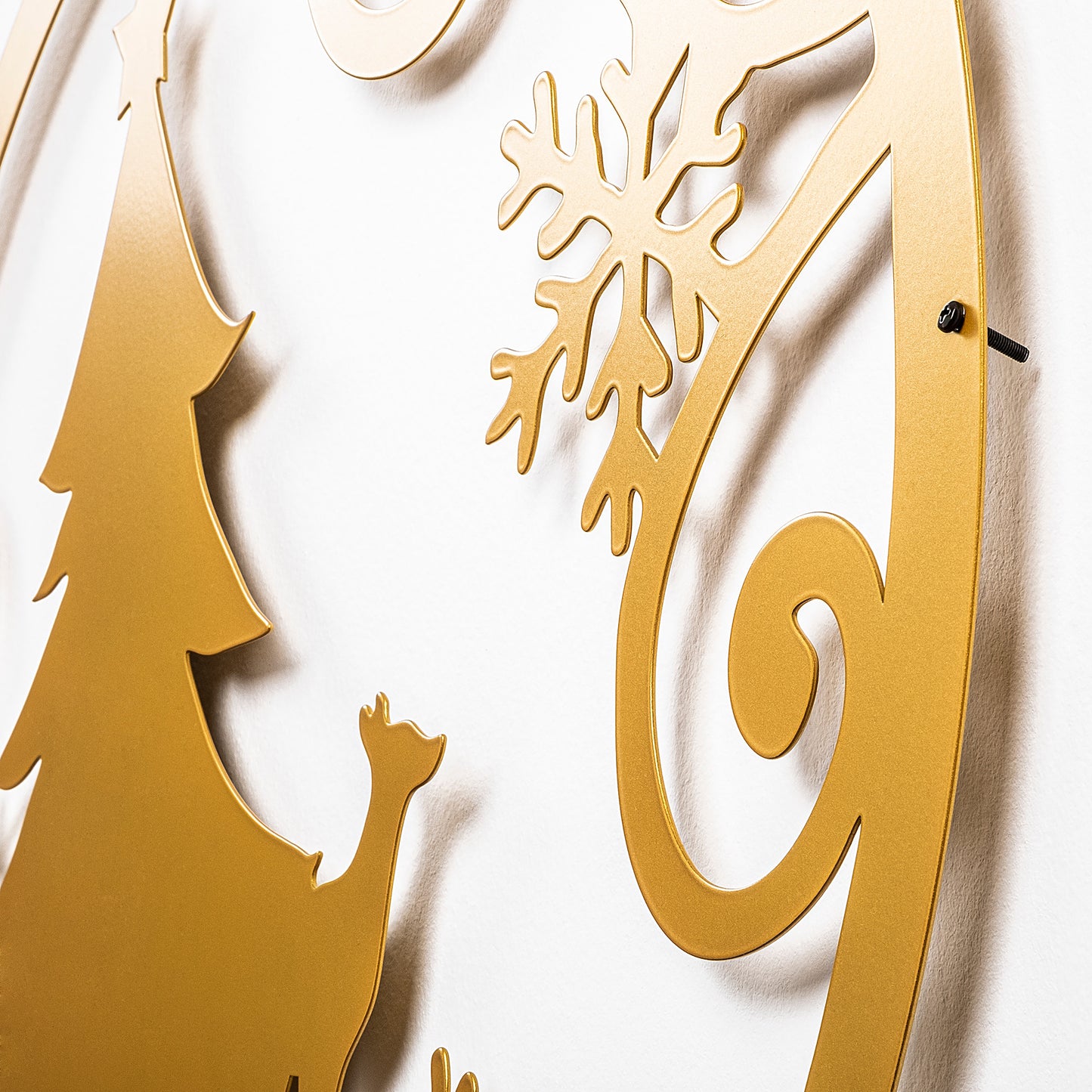 Metalna zidna dekoracija, XMASGOLD - 027