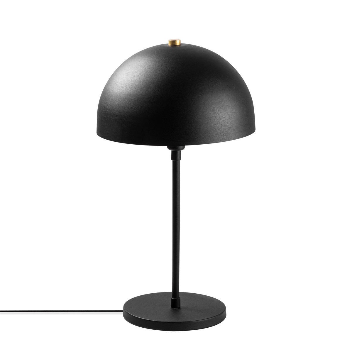 Stolna lampa VARZAN metalna crna promjer 28 cm, visina 18 cm, ukupna dimenzija 28 x 28 x 50 cm, duljina kabla 200 cm, E14 40 W, Varzan - 10856