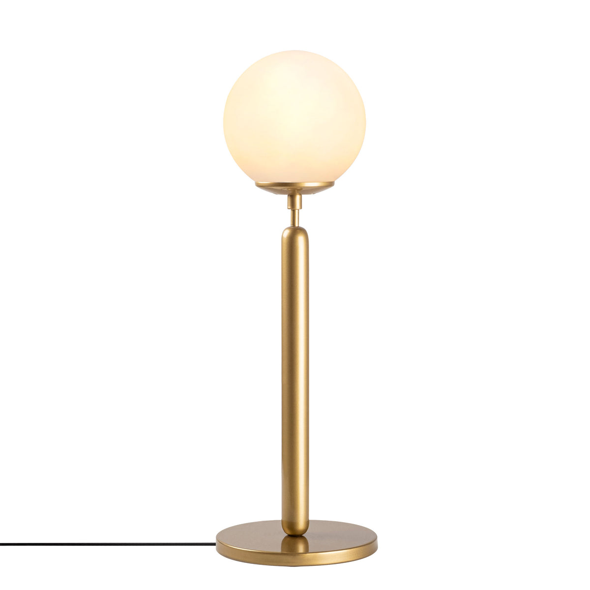 Stolna lampa KING vintage, metal-staklo, promjer 15 cm, dimenzije 18 x 18 x 52 cm, duljina kabela 200 cm, E14 40 W, King - 11463