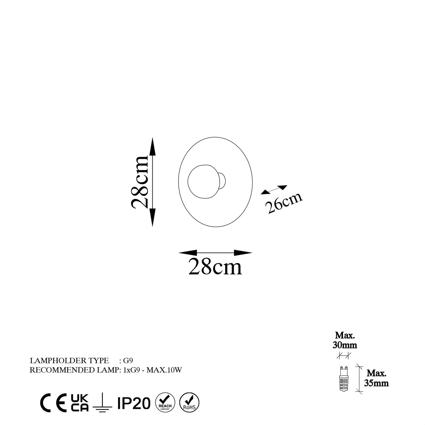 Zidna lampa, 942FLG1872