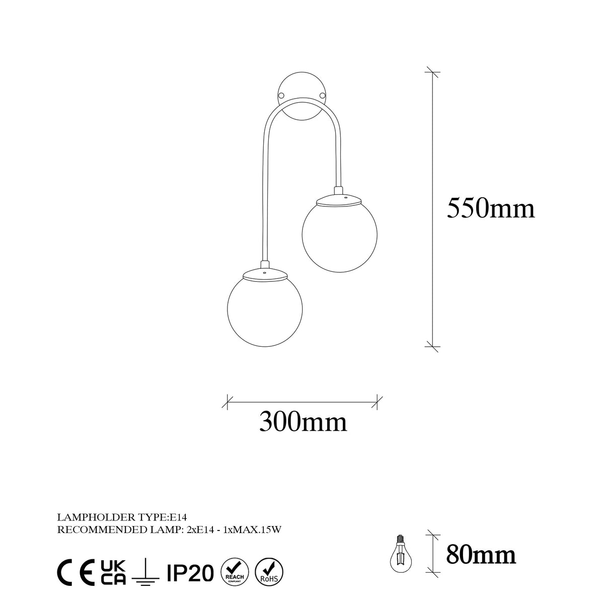 Zidna lampa, 942FLG2117