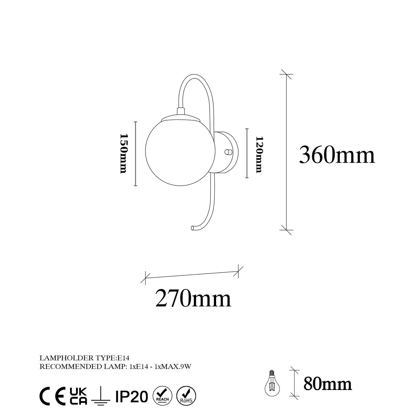 Zidna lampa, 942FLG2128