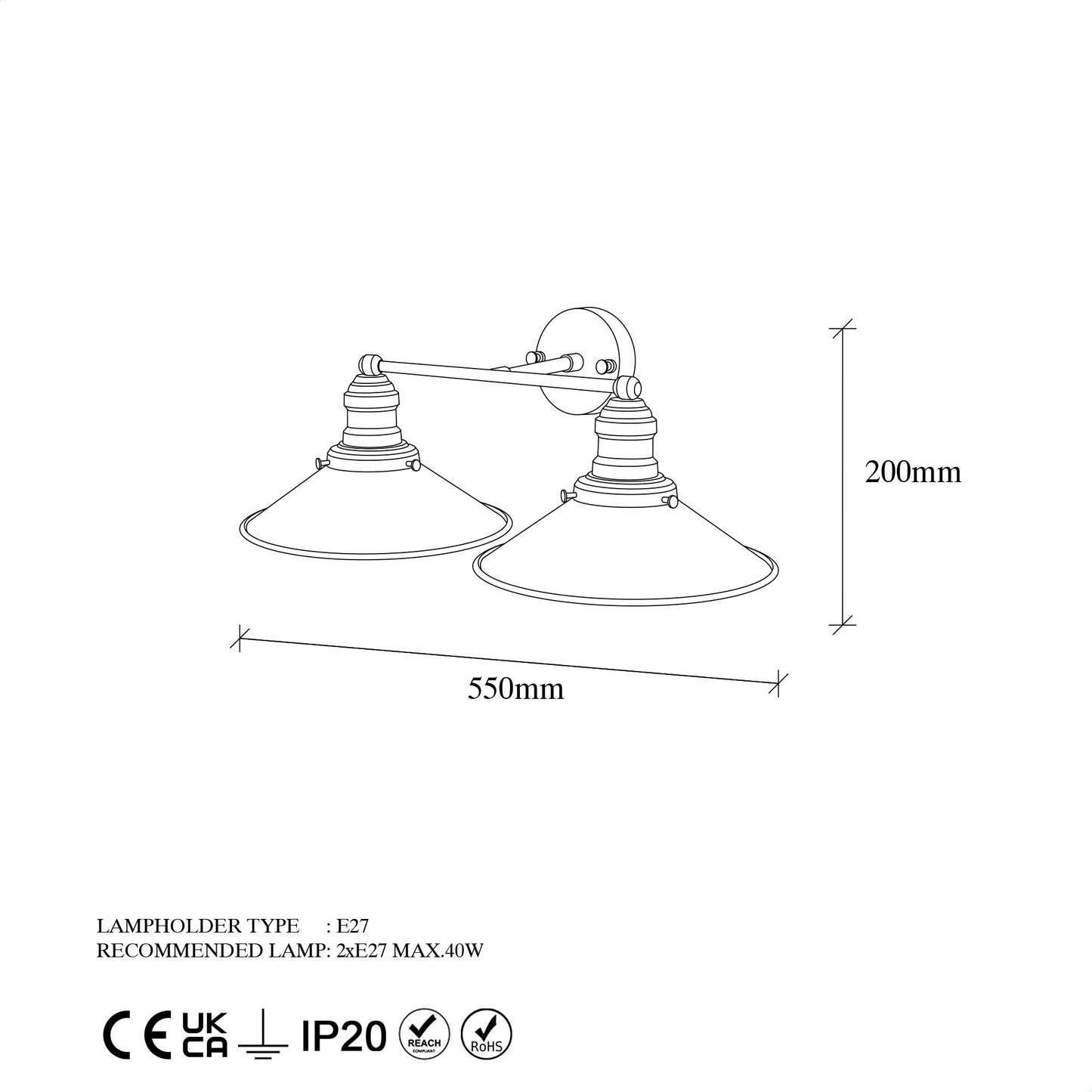 Zidna lampa, 942FLG2166