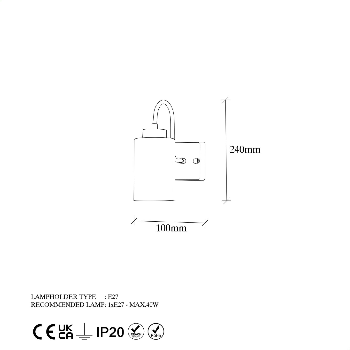 Zidna lampa, 942FLG2188