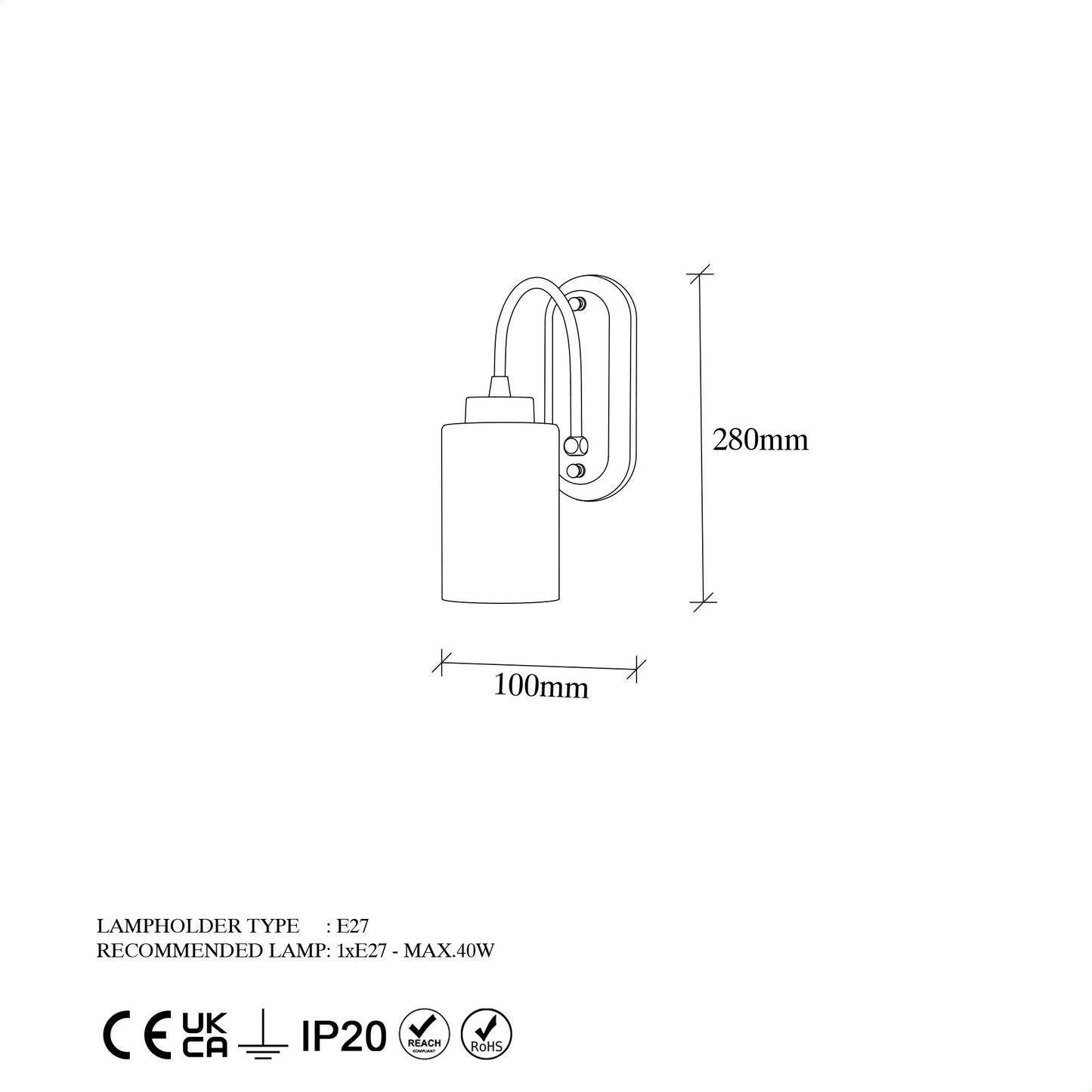 Zidna lampa, 942FLG2202