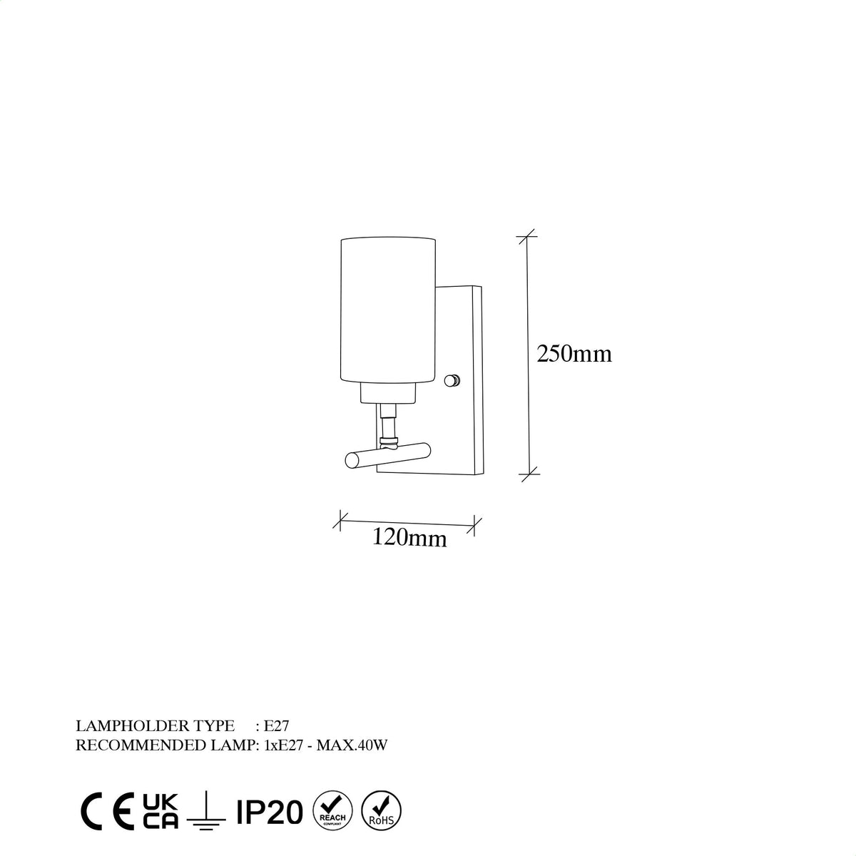 Zidna lampa, 942FLG2207