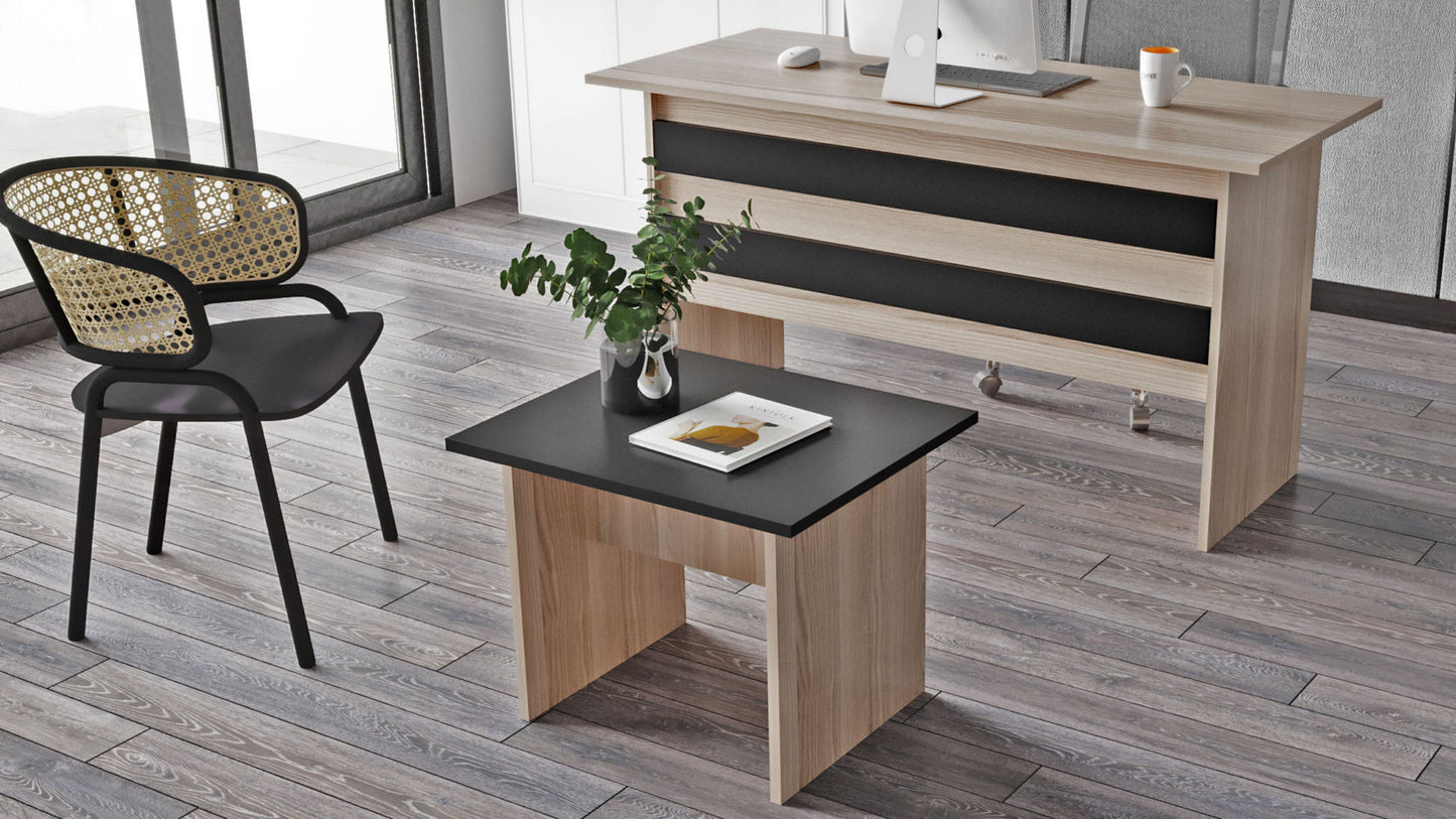Stolić za kavu, hrast Crno, Vario B - Oak, Black
