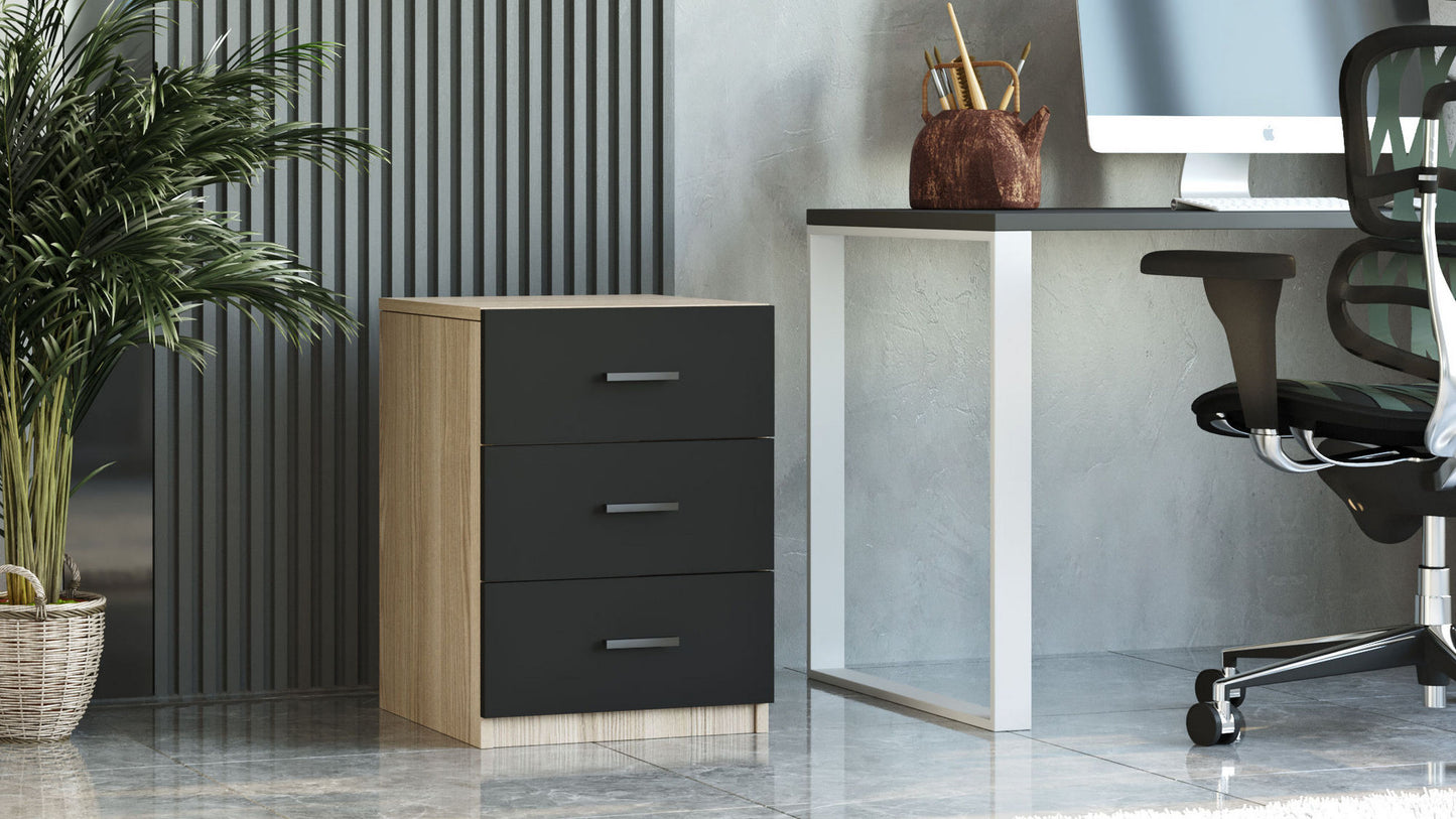 Ladica, hrast Crno, Vario C - Oak, Black