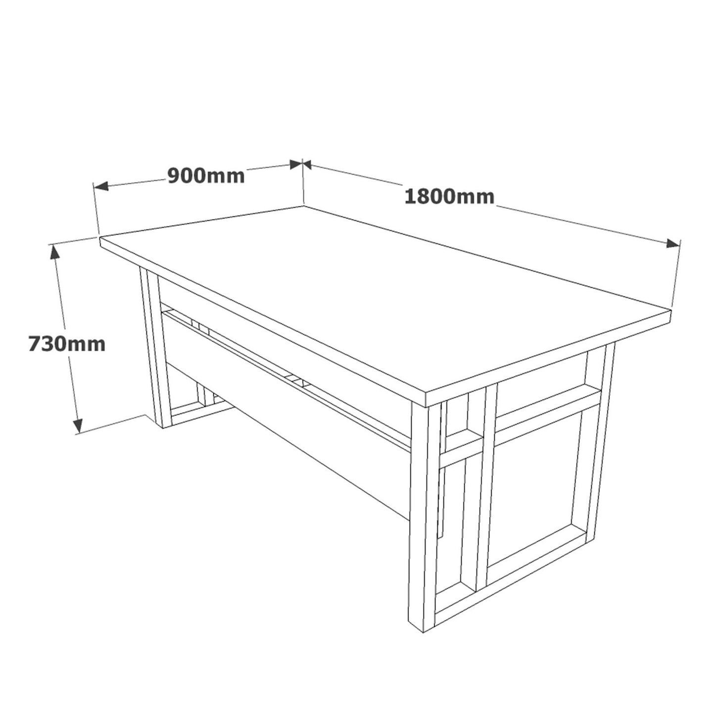 Set uredskog namještaja, Orah Antracit, MN07 - BA