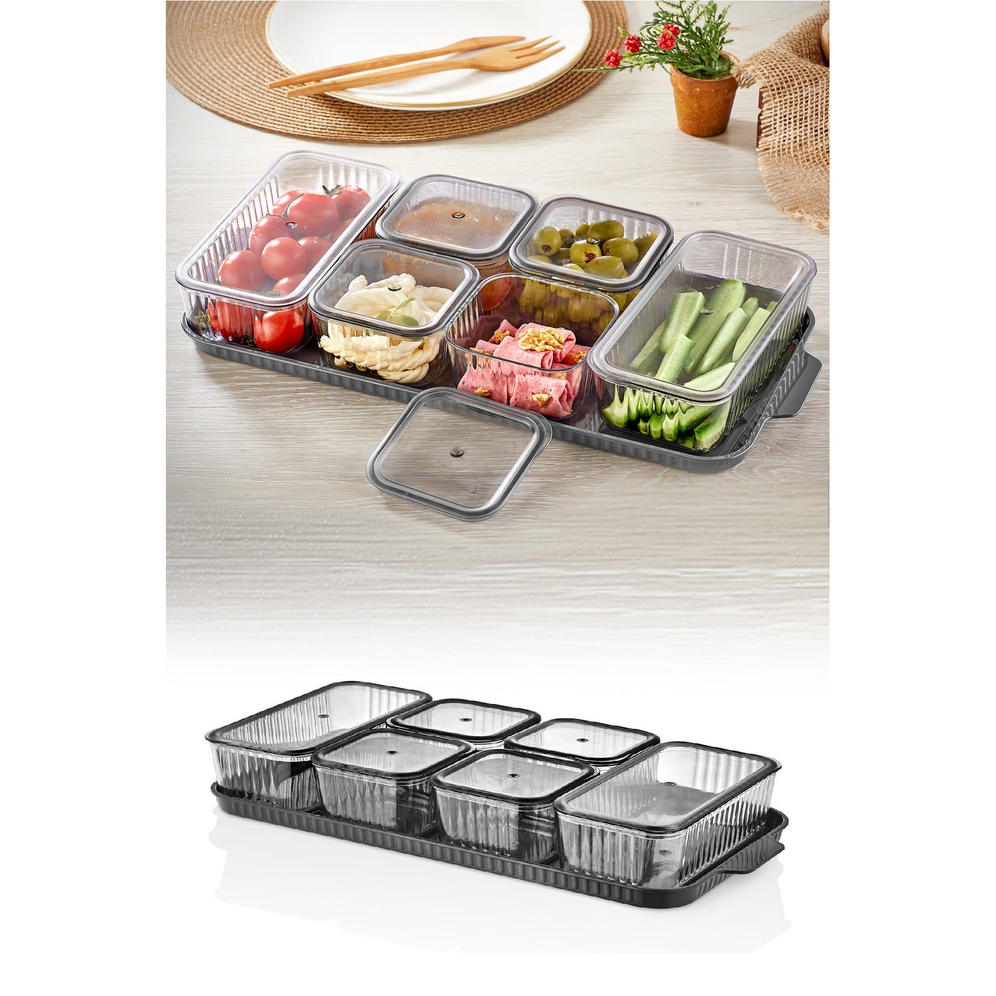 Set za pohranu (13 komada), Antracit, Khvltseffaf - Anthracite