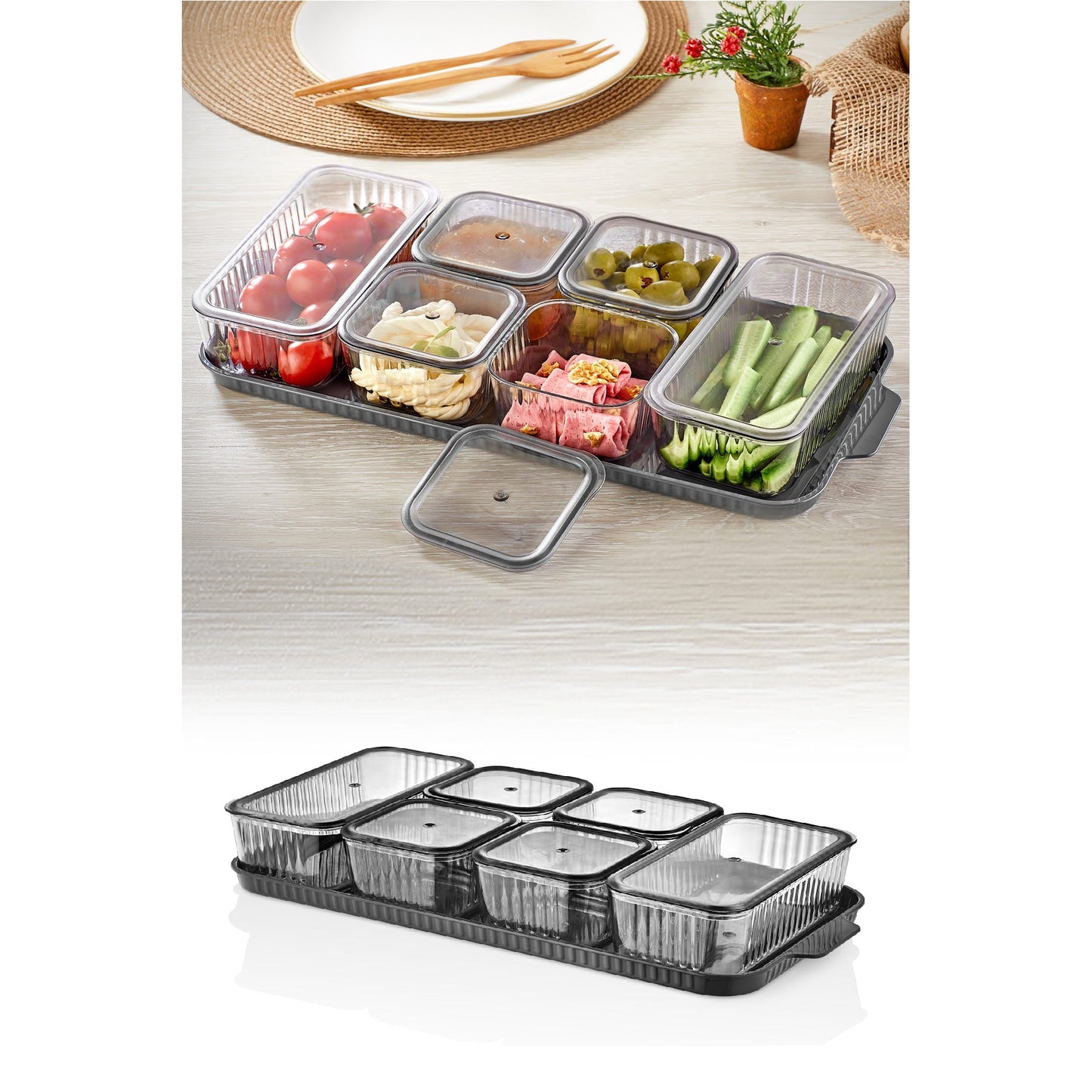 Set za pohranu (13 komada), Antracit, Khvltseffaf - Anthracite