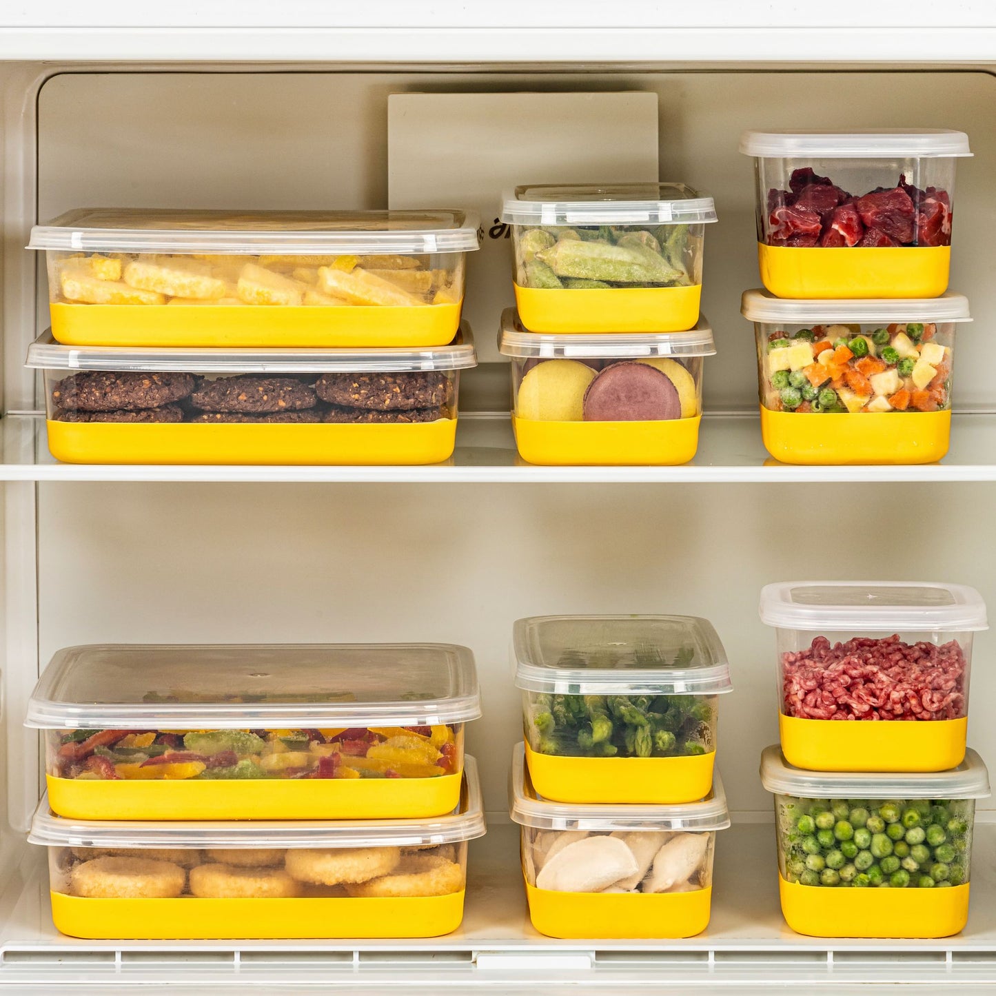 Set organizera za hladnjak (12 komada) 4A4B4C - žuti