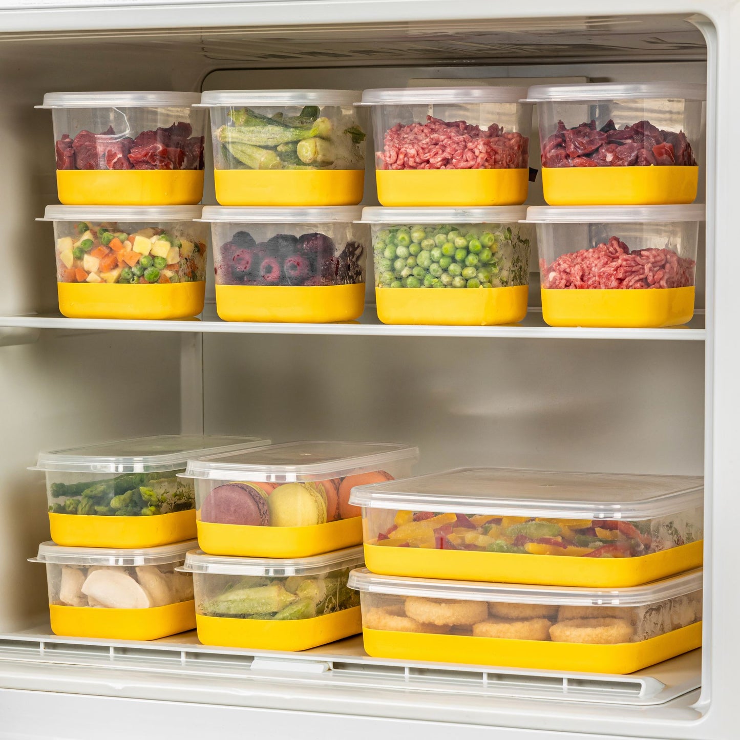 Set organizera za hladnjak (14 komada) 8A4B2C - žuti